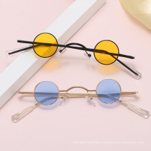 Fashion Punk Style Round Frame Sunglasses Retro Small Frame Harajuku Sunglasses